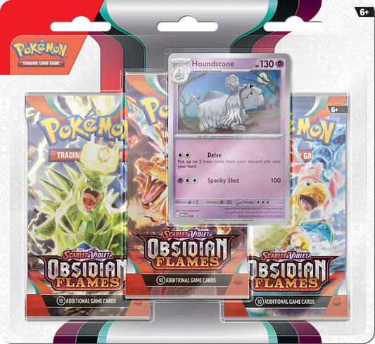 Pokémon TCG: Scarlet & Violet—Obsidian Flames 3-Pack Blister